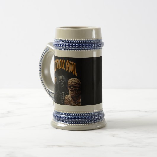  Old School Ghoul Halloween Bierpul (Voorkant links)