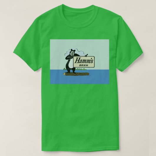 Old School Hamms Beer T-shirt (Design voorkant)