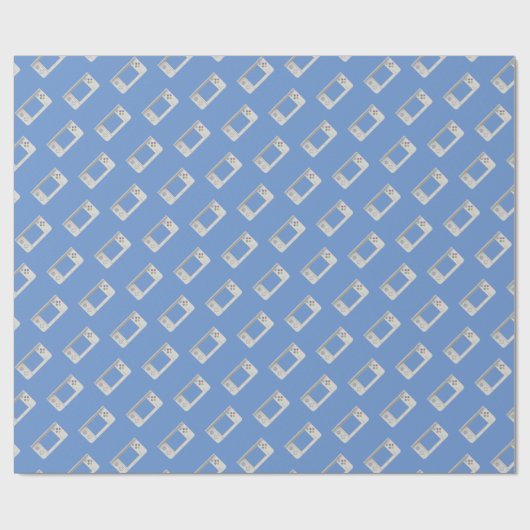 Old School Handheld Electronic Gaming Device Cadeaupapier (Vlak)