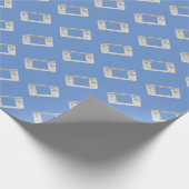 Old School Handheld Electronic Gaming Device Cadeaupapier (Hoek)