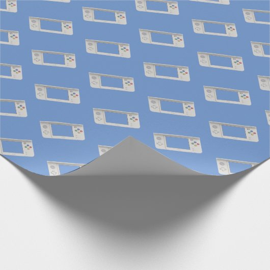 Old School Handheld Electronic Gaming Device Cadeaupapier (Hoek)