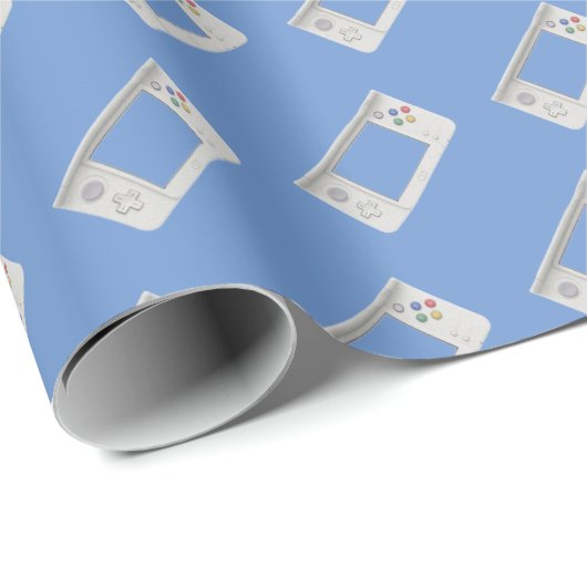 Old School Handheld Electronic Gaming Device Cadeaupapier (Rol Hoek)