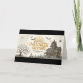 Old School Haunted House Kaart (Voorkant)