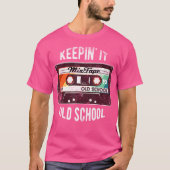 Old School Hip Hop 80S 90S Mixtape Graphic T Shirt (Voorkant)