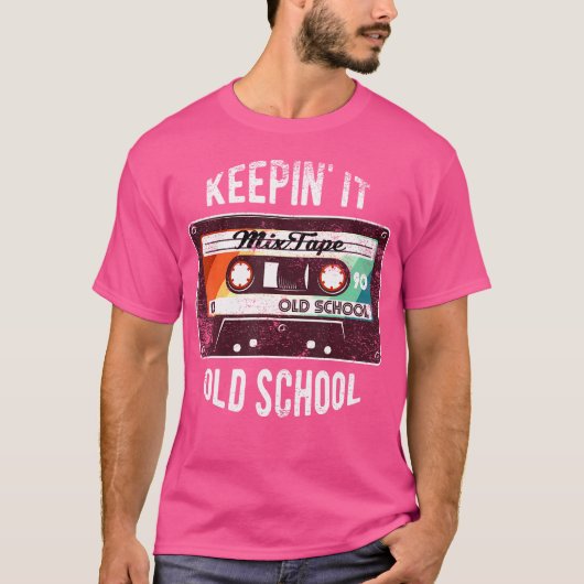 Old School Hip Hop 80S 90S Mixtape Graphic T Shirt (Voorkant)