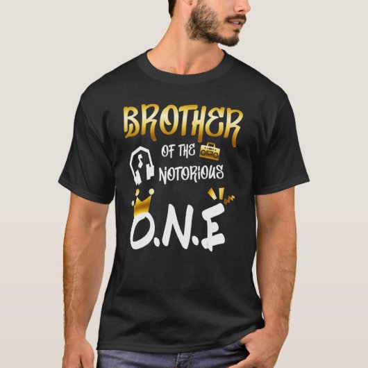 Old School  Hip Hop Brother Of The Notorious One T-shirt (Voorkant)