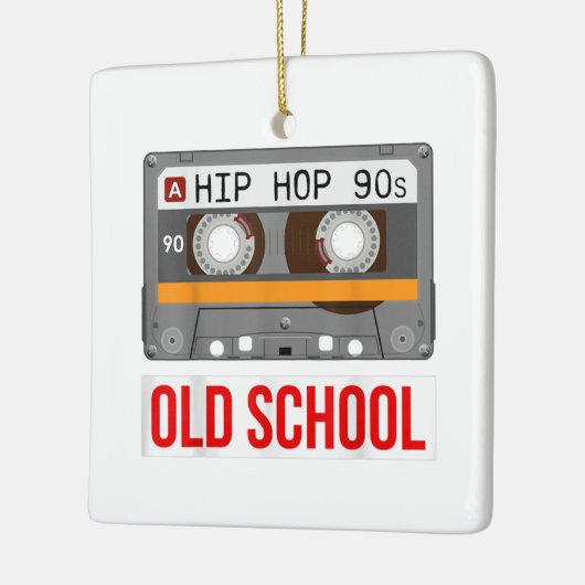 Old School Hip Hop Cassettebandje Rap Music Lovers Keramisch Ornament (Links)