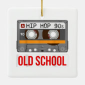 Old School Hip Hop Cassettebandje Rap Music Lovers Keramisch Ornament (Achterkant)