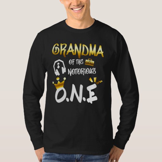 Old School  Hip Hop Grandma Of The Notorious One T-shirt (Voorkant)