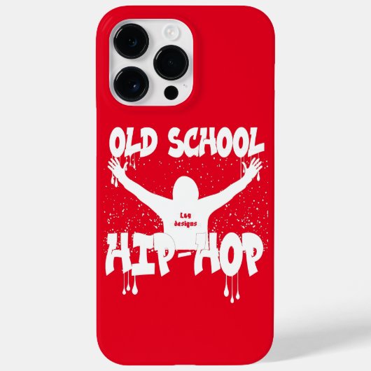 OLD SCHOOL HIP HOP grappige muziek Case-Mate iPhone Case (Achterkant)