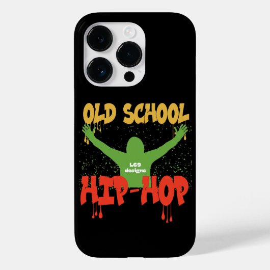 OLD SCHOOL HIP HOP grappige muziek Case-Mate iPhone Case (Achterkant)