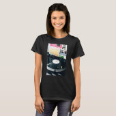 Old School Hip Hop Muziek DJ Vinyl Record T-shirt (Voorkant volledig)