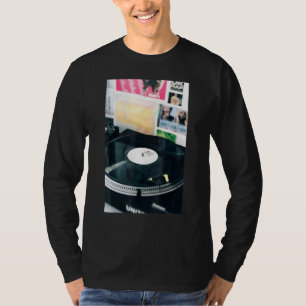 Old School Hip Hop Muziek DJ Vinyl Record T-shirt