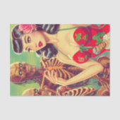 old school horror meisje tissuepapier (Voorkant)