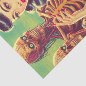 old school horror meisje tissuepapier (Detail)