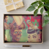 old school horror meisje tissuepapier (Geschenk)