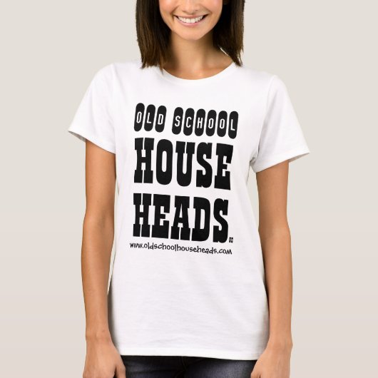 Old School House Head Lady T Basic T-shirt (Voorkant)