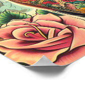 Old School Inked Meisje Poster (Hoek)