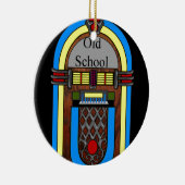 Old School Jukebox Keramisch Ornament (Rechts)
