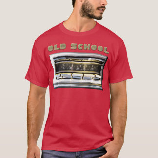 OLD SCHOOL Klassieke 8rack Am Fm in dashboard auto T-shirt