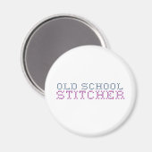 Old School kruissteek Magneet (Voorkant / Achterkant)