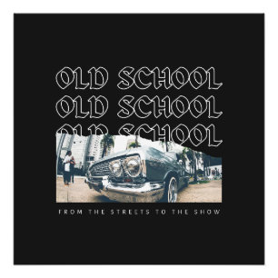 Old School Lowrider Tribute Foto Afdruk