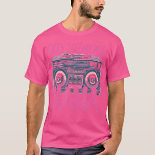 Old School Mama Retro Boombox Vibes 70S 80S 90S Hi T-shirt