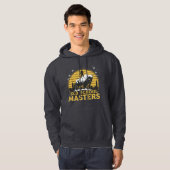 Old School Masters Retro Stier Grafisch Hoodie (Voorkant volledig)
