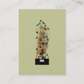 Old School met Boom Box - Verdrietig Grunged Font Visitekaartje (Achterkant)