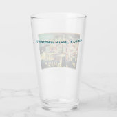 Old-school Miami, Florida (MIA) Downtown jaren 196 Glas (Achterkant)