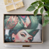 Old School Military Pinup Tissuepapier (Geschenk)