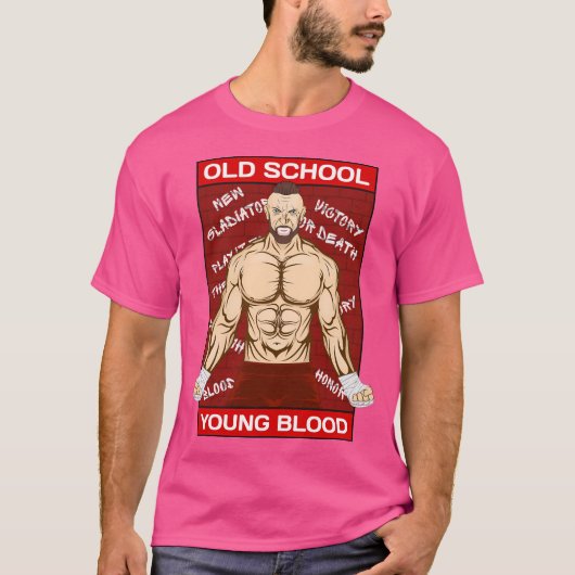 Old School Mma Warrior T-shirt (Voorkant)