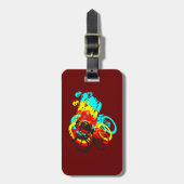 Old school MTB / Trials fiets wheelie Bagagelabel (Voorkant verticaal)