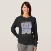 Old School Multiplayer Tic Tac Toe Nostalgic T-shirt (Voorkant volledig)