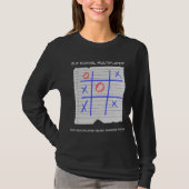 Old School Multiplayer Tic Tac Toe Nostalgic T-shirt (Voorkant)