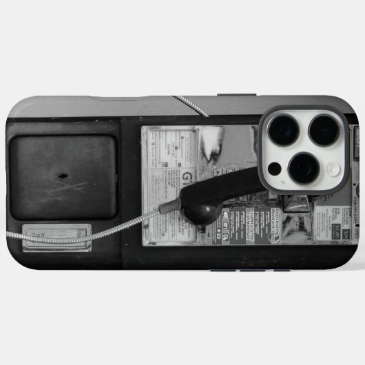 Old School Pay Telefoon iPhone Case (Achterkant (horizontaal))