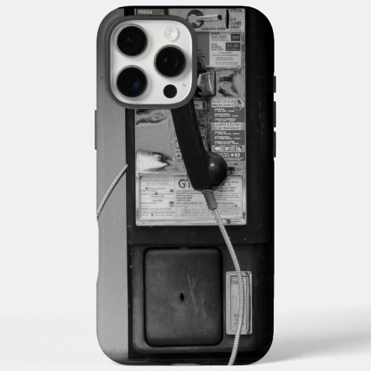 Old School Pay Telefoon iPhone Case (Achterkant)