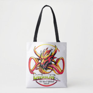 Old School Pickleball Dragon Sport Tote strandtas Bag
