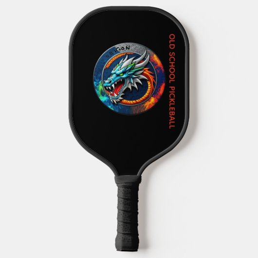 Old School Pickleball Dragon X Team paddle (Achterkant)