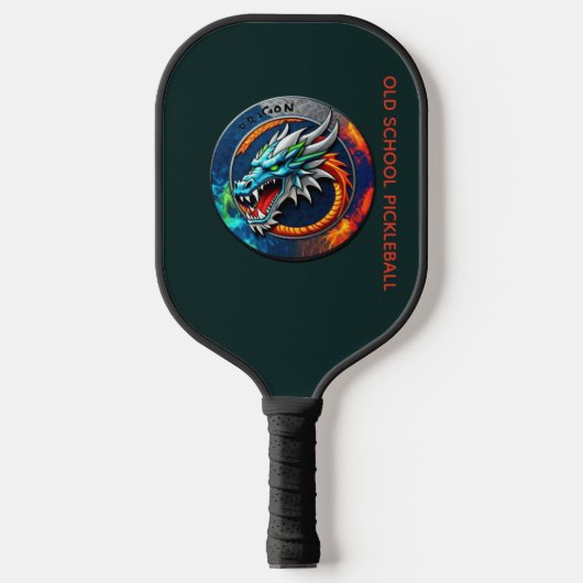 Old School Pickleball Dragon X Team-paddle Paddle (Voorkant)