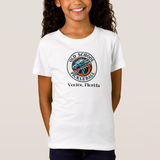 Old School Pickleball Dragon X Tshirts (Voorkant)