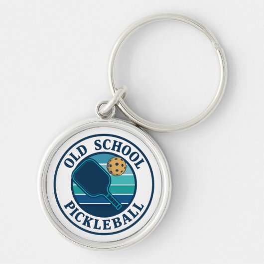 Old School Pickleball Key Chain  Sleutelhanger (Voorkant)