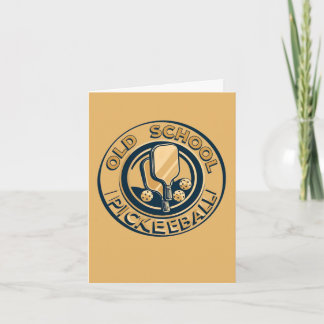 Old School Pickleball Paddle Kaart