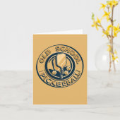 Old School Pickleball Paddle  Kaart (Gele Bloem)