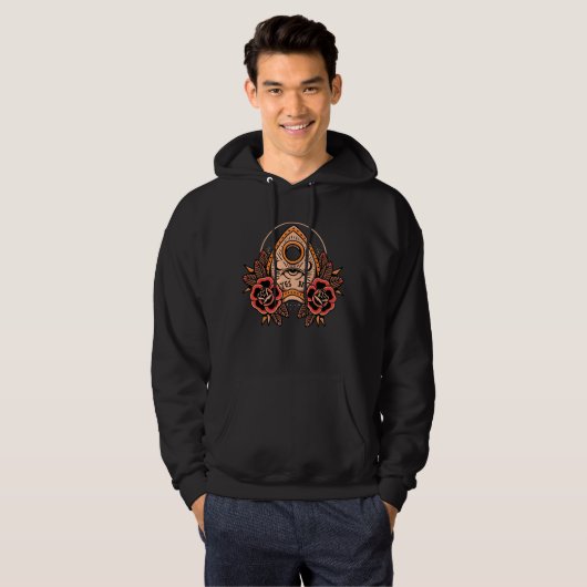 Old School Planchette Tattoo Hoodie (Voorkant volledig)