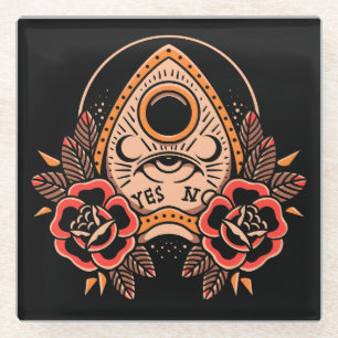 Old School Planchette Tattoo Onderzetter