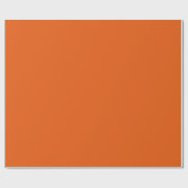 Old School Pumpkin Spice Sinaasappel Effen Kleur Cadeaupapier (Vlak)