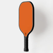 Old School Pumpkin Spice Sinaasappel Effen Kleur Pickleball Paddle (Links)