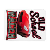 Old School Racer-logo Magneet (Horizontaal)
