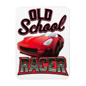 Old School Racer-logo Magneet (Verticaal)